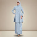 Sulam Baju Kurung Lace Rose Jacquard Baju Raya Sulam 2025 Pleated Kurung Baju Untuk Nikah Tunang Kurung Baju Melayu Perempuan Murah Cantik. 