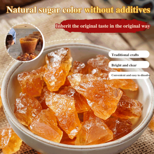 greatfunny Earth Rock Sugar Cubes Simmered sugar cane small grain polycrystalline pure old rock sugar