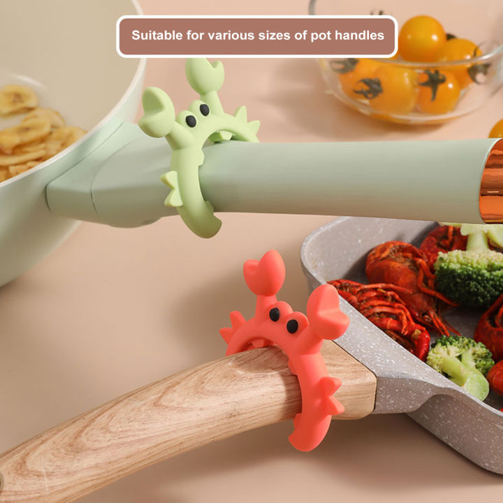 xiaxuannai Creative Crab Shaped Spatula Rack Silicone Spoon Holder