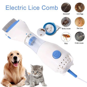 Electric Lice Catcher Pet Electric Flea Comb Sikat Kutu Rambut Sikat Kutu Kucing with 2 Filter