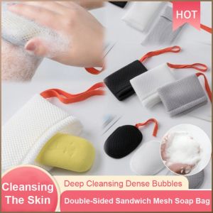 Bath Bag Antimicrobial Foam Storage High Friction for Cleaning Anti-static Home Users Bathroom