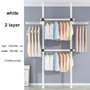 Adjustable 1.5-3.5M Wall Clothes  Rack Sampayan Rope for Clothes Hanger Rack Clothes Drying Rack