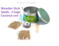 Cat Grass Natural Seed Planting Fast Growing Weatgras Planting Set Twice For Hairball Control. 