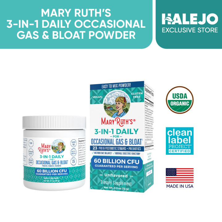 Mary Ruth's 3-in-1 Gas & Bloat Powder Supplement | Lazada PH