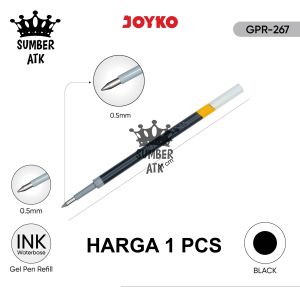 Gel Pen Refill GPR-267 0.5 mm 1 PCS Isi Ulang Pen Isi Pulpen Joyko Black Blue Merah