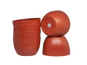 กระถางแคคตัส รุ่นPU-010 ขนาด 2.5 นิ้ว สีอิฐแดง กระถางปลูกต้นไม้ เนื้อพลาสติกแน่นหนาทนทาน ราคาถูก กระถางแคคตัส กระถางกระบองเพชร