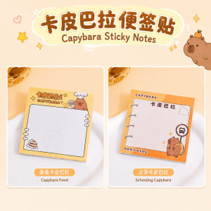 Nota Lekat Capybara Cute Capybara Sticky Notes Memo Pad Adhesive Note Paper Student Study School