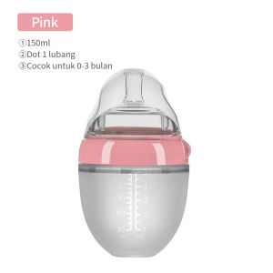 LAKOE PIKO Bello Botol Silikon Bayi /Bayi Botol Susu dengan sedotan
