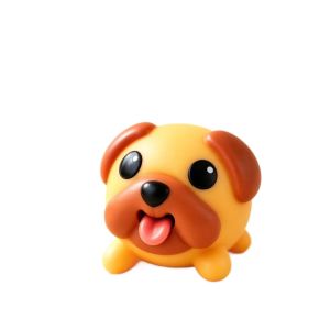 PARKOUR Out its Tongue Puppy Ornament Vinyl Material Creative Design Puppy Vinyl Ornament New Peculiar Lovely Style Pendant Decoration Gift For Dog Lovers
