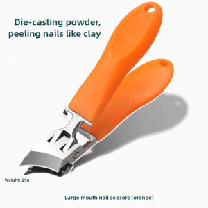 Nail Cutter 16mm jaws Large opening Oblique Nail Clippers Fit the Nail Shape Manicure Tools