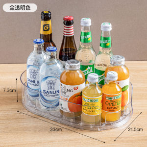 360° Rotating Tray Lazy Susan Fridge Organizer Turntable Storage Tray Clear Food Storage Organizer Spice Rack Cabinet Organizer