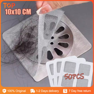 50PCS Disposable Floor Drain Anti-blocking Filter Screen Kitchen Bathroom Stopper Accessories
