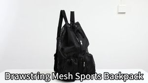 Sports Backpack Gym Bag Wet Pocket Lightweight Mesh Travel Beach Outdoor Daypack