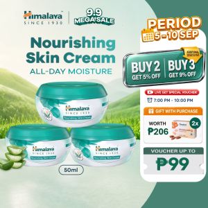 BUNDLE OF 3 - Himalaya Face and Body Nourishing Skin Cream Moisturizer 50ml | Non-Comedogenic