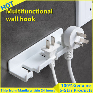 Hot Punch-free Paste Plug Hook Wall-mounted Rack Bathroom Toilet Sticky Hook Bedroom Household Storage Tools