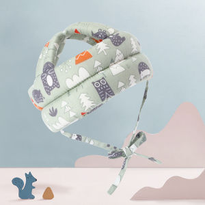 Hamshmoc Children Toddler Head Protection Cap Anti-Fall Cotton Baby Safety Helmet Anti-Collision Adjustable Breathable for Baby Learning To Walk Safety Accessories