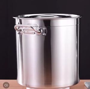 Stainless pearl tea barrel S 25x25x0.7 Multifunctional Soup Bucket Large Capacity Pot Soup Bucket