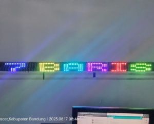 Lampu Storobo  teks 7 Baris+animasi 12 volt dan 24 volt