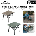 Naturehike Mini Square Camping Table Folding Portable Only 1kg Foldable Aluminum Durable 50kg Max Load Ultralight Hiking Backpacking Picnic BBQ Small Egg Roll Table with Storage Bag Nature Hike. 