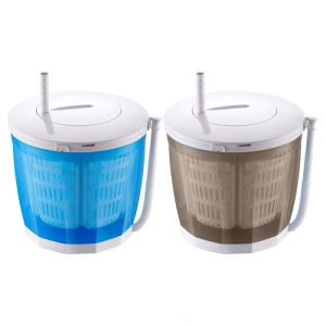 Space Saving Manual Clothes Cleaner with Spin Dry Function Easy Assembly Washer Washing Machine for Apartments Travel