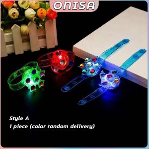 Light Flash Bracelet Toys Rotating Gyro Watch Kids Gift