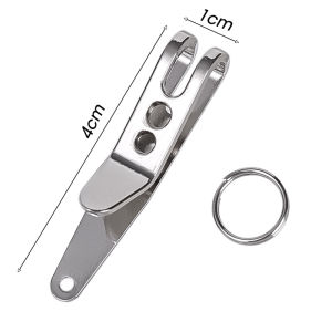 5pcs Multifunctional Outdoor Mini Pocket Hanging Carabiner EDC Bag Suspension Clip Outdoor Travel Stainless Steel Quicklink Fastener