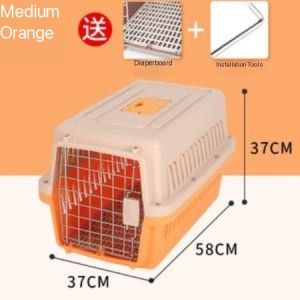 【Daily Suki Store】Airline-Approved Pet Carrier for Dogs & Cats Large Portable Travel Cage with Ventilation Waterproof Base
