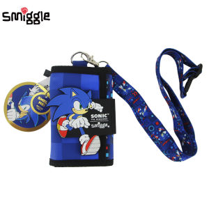 Australia smiggle original childrens wallet boys clutch coin purse Kawaii cartoon modeling Kids three layers card bag 5 inches