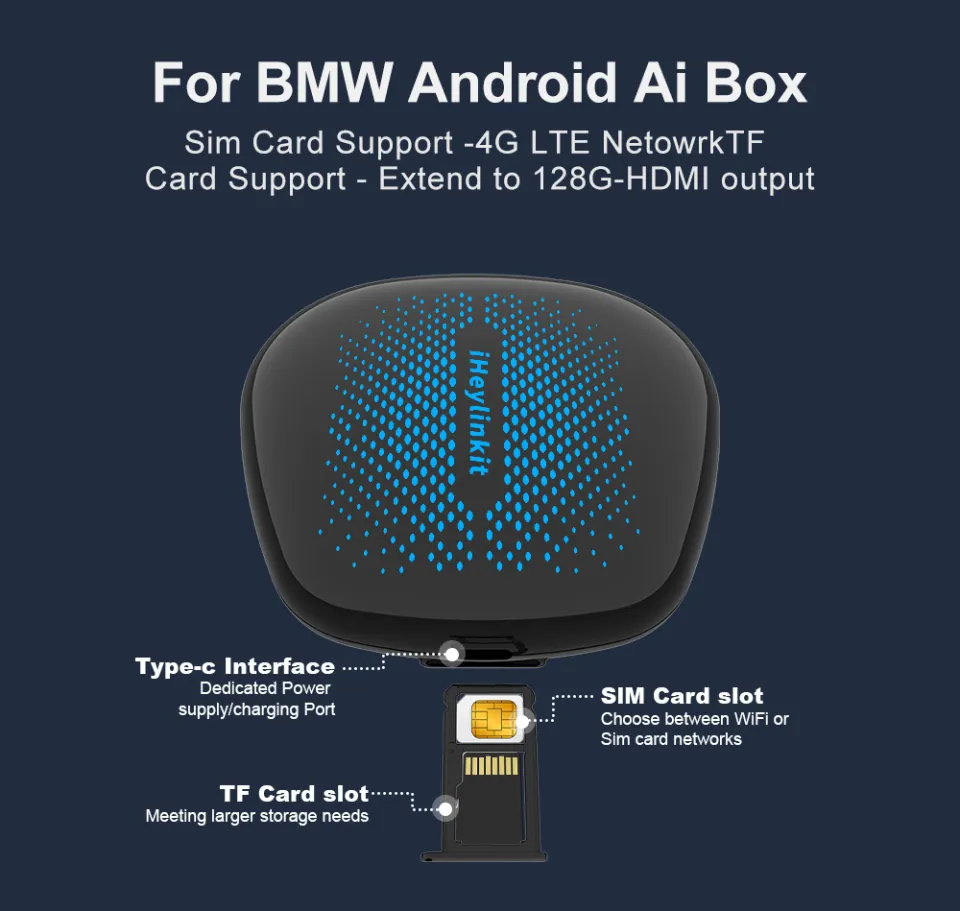 BW550M CarPlay AI Box Android 13 System Car Auto Adapter 4G Wifi