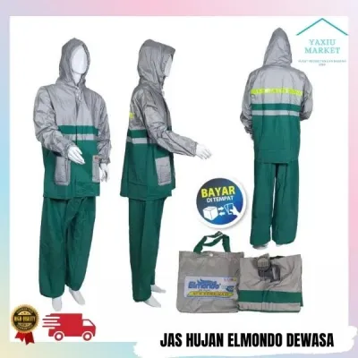 Jas Hujan ELMONDO New Kombinasi Jaket Celana elmondo ceria jas hujan warna warni DEWASA ANAK mantel hujan