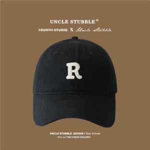 ตัวอักษรปัก หมวกเบสบอล สไตล์เกาหลี สันทนาการกลางแจ้ง หมวกเบสบอล (มี 5 สี)