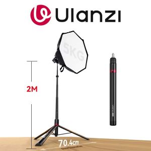Ulanzi AT-05 2M Foldable Heavy Duty 5kg Light Stand Tripod Selfie Stick for DSLR Camera Video Photography Studio Livestreaming