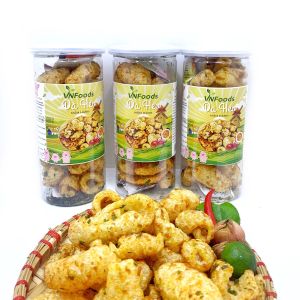 Da Heo Mắm Hành 150Gr Thịt Heo Chế Biến Chiên Giòn Cay Cay VNFoods