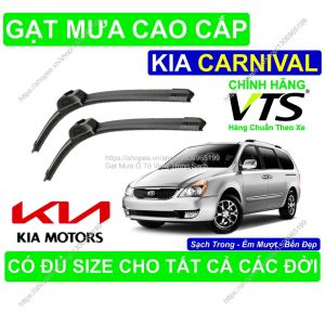 Gạt Mưa Silicon Nano Kính Lái KIA CARNIVAL Cặp Gạt Mưa K.ính Lái KIA CARNIVAL Có Đủ Size C.ho Các Đời Xe KIA CARNIVAL