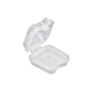 5Pcs Transparent Dental Lab Tooth Storage Box With Film Denture Case Lab Tools Dentist Clinic Supply