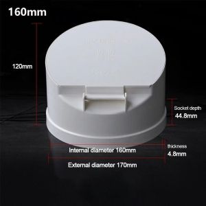 WU552 ท่อน้ำเสียเสีย ฝาครอบท่อฝน การกระจัดขนาดใหญ่ ท่อระบายน้ำพีวีซี ฝาครอบป้องกันหนู ง่ายต่อการติดตั้ง ถังบำบัดน้ำเสีย ฝาครอบป้องกันกลิ่น วาล์วท่อกลางแจ้ง