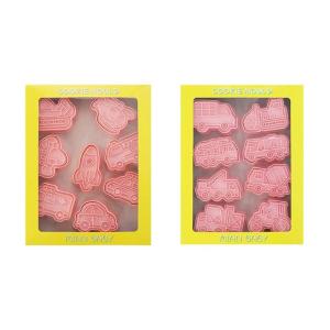 16 cái hình hoạt hình trên ô tô tay bánh khuôn nhỏ khuôn nướng bánh quy dụng cụ ép bột khuôn Cookie stamper công cụ cho món quà ngày của mẹ