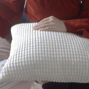 Plush Big Corn Kernel 3D Pattern Cushion Cover 40/45/50/60/70/80cm Corduroy Sofa Pillow Case Home Decoration