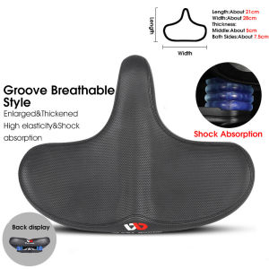 WEST BIKING Bicycle Saddle Mountain Road Bike Seat Widen Soft Cushion MTB Bike Accessories Shockproof Hollow Foldable Bicycle Cycling Saddle