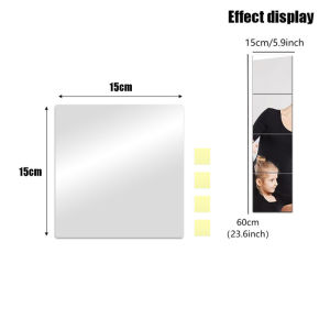 10/20/30CM HD Mirror Wall Sticker Acrylic Stitching Self Adhesive Mirror Full Body Wall-mounted Mirror