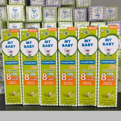 My Baby Minyak Telon Ecaulyptus Twin Pack 150ml- isi 2 Pcs MURAH