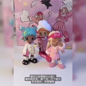 POPMART Lil Peach Riot sleep over Series Figures pop mart blind collection action figure decorative gift toy