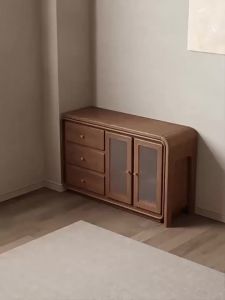 Dressing Table Solid Wood Bedroom Makeup Table Three Drawer Storage Cabinet Vanity Table