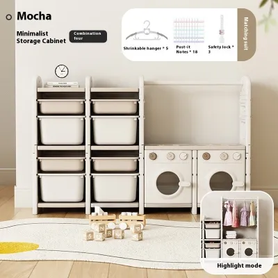 Toy Storage Rack Kids Storage Toy Storage Cabinet Bookshelf Floor Standing Sorting Toy Storage Cabinet