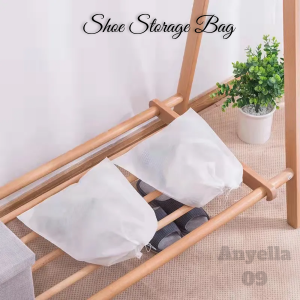 ANYELLA 10pcs Shoe Storage Bag Non-woven Foldable Drawstring Shoe Storage Bag Shoe Care Protection