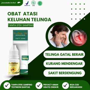 Obat Tetes Telinga Kurang Pendengaran Budek - Propolis SM