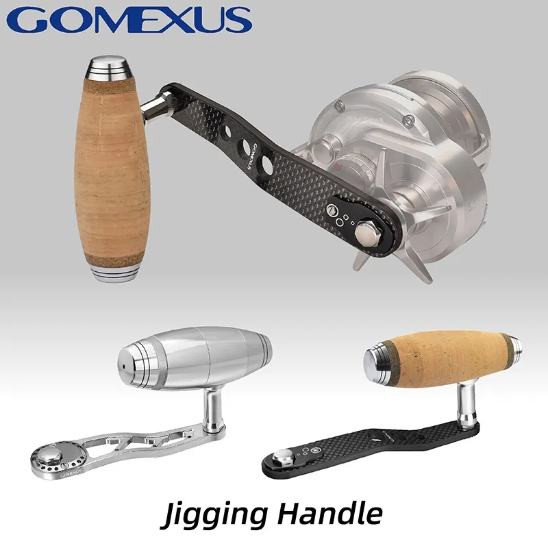 Gomexus 90-120 mm Jigging Handle for Shimano Ocea Jigger Conquest Daiwa  banax Reel Handle around baitcasting