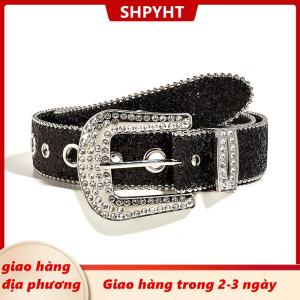 [COD] SHPYHT Giao hàng địa phương Sáng bóng Rhinestone rộng vành đai phụ nữ ăn mặc vành đai dành cho người lớn Rhinestone vành đai ăn mặc tinh thể kim cương vành đai