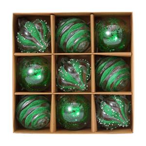 9PCS White Christmas Balls 8cm Christmas Balls Ornaments Christmas Tree Ornaments Christmas Tree Ball Set Christmas Tree Toy Set