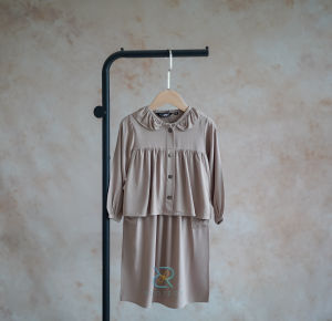 KANO SET Baju Setelan Muslim Anak Perempuan & Bayi / One Set BAHAN RAYON TWILL